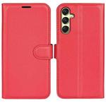 For Samsung Galaxy A16 5G Litchi Texture Horizontal Flip Leather Phone Case with Holder(Red)