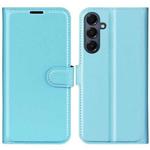 For Samsung Galaxy A17 5G Litchi Texture Horizontal Flip Leather Phone Case with Holder(Blue)