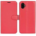 For Samsung Galaxy Xcover 7 Pro Litchi Texture Horizontal Flip Leather Phone Case with Holder(Red)