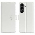 For Samsung Galaxy S25 FE 5G Litchi Texture Horizontal Flip Leather Phone Case with Holder(White)