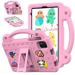 For NEC Lavie Tab T11 T1155 2024 Handle Kickstand Children EVA Shockproof Tablet Case(Pink)