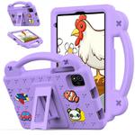 For NEC Lavie Tab T11 T1155 2024 Handle Kickstand Children EVA Shockproof Tablet Case(Light Purple)