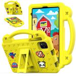 For NEC Lavie Tab T11 T1155 2024 Handle Kickstand Children EVA Shockproof Tablet Case(Yellow)
