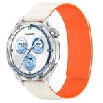 20mm Cloud Wood Grain Silicone Magnetic Watch Band(Starlight Orange)