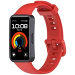 For Huawei Band 10 / 10 NFC / 9 / 9 NFC Metal Head Color Buckle Silicone Watch Band(Red)