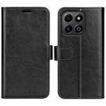 For Honor X6b R64 Texture Horizontal Flip Leather Phone Case(Black)