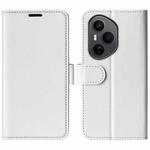 For Honor 400 Pro Global 160.8mm R64 Texture Horizontal Flip Leather Phone Case(White)