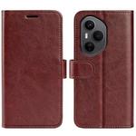 For Honor 400 Pro Global 160.8mm R64 Texture Horizontal Flip Leather Phone Case(Brown)
