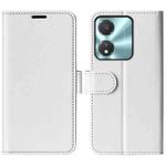 For Honor X5c Plus R64 Texture Horizontal Flip Leather Phone Case(White)