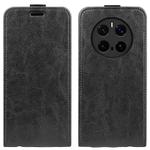 For Honor Magic7 Pro R64 Texture Single Vertical Flip Leather Phone Case(Black)