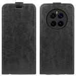 For Honor Magic7 5G R64 Texture Single Vertical Flip Leather Phone Case(Black)