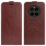 For Honor Magic7 5G R64 Texture Single Vertical Flip Leather Phone Case(Brown)