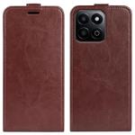 For Honor 200 Smart R64 Texture Single Vertical Flip Leather Phone Case(Brown)