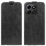 For Honor X6b R64 Texture Single Vertical Flip Leather Phone Case(Black)