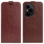 For Honor 400 Pro Global 160.8mm R64 Texture Single Vertical Flip Leather Phone Case(Brown)