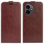 For Honor 400 Global R64 Texture Single Vertical Flip Leather Phone Case(Brown)