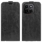 For Honor X6c R64 Texture Single Vertical Flip Leather Phone Case(Black)