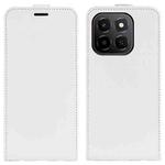 For Honor X6c R64 Texture Single Vertical Flip Leather Phone Case(White)