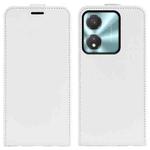 For Honor X5c Plus R64 Texture Single Vertical Flip Leather Phone Case(White)