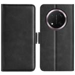 For Honor X9c Dual-side Magnetic Buckle Horizontal Flip Leather Phone Case(Black)