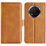 For Honor X9c Dual-side Magnetic Buckle Horizontal Flip Leather Phone Case(Yellow)