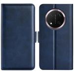 For Honor X9c Dual-side Magnetic Buckle Horizontal Flip Leather Phone Case(Dark Blue)