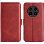 For Honor Magic7 Pro Dual-side Magnetic Buckle Horizontal Flip Leather Phone Case(Red)