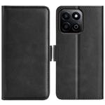 For Honor 200 Smart Dual-side Magnetic Buckle Horizontal Flip Leather Phone Case(Black)
