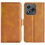 For Honor 400 Lite Global Dual-side Magnetic Buckle Horizontal Flip Leather Phone Case(Yellow)