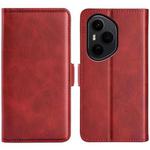 For Honor 400 Pro Global 160.8mm Dual-side Magnetic Buckle Horizontal Flip Leather Phone Case(Red)