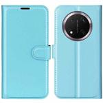 For Honor X9c Litchi Texture Horizontal Flip Leather Phone Case with Holder(Blue)