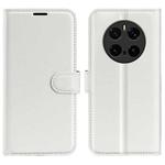 For Honor Magic7 Pro Litchi Texture Horizontal Flip Leather Phone Case with Holder(White)