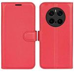 For Honor Magic7 Pro Litchi Texture Horizontal Flip Leather Phone Case with Holder(Red)
