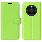 For Honor Magic7 Pro Litchi Texture Horizontal Flip Leather Phone Case with Holder(Green)