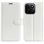 For Honor 200 Smart Litchi Texture Horizontal Flip Leather Phone Case with Holder(White)