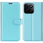 For Honor 200 Smart Litchi Texture Horizontal Flip Leather Phone Case with Holder(Blue)