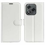 For Honor 400 Lite Litchi Texture Horizontal Flip Leather Phone Case with Holder(White)