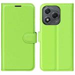 For Honor 400 Lite Litchi Texture Horizontal Flip Leather Phone Case with Holder(Green)