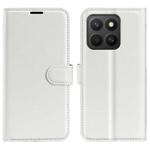For Honor X8c Litchi Texture Horizontal Flip Leather Phone Case with Holder(White)