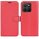 For Honor X8c Litchi Texture Horizontal Flip Leather Phone Case with Holder(Red)
