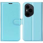 For Honor 400 Pro Global 160.8mm Litchi Texture Horizontal Flip Leather Phone Case with Holder(Blue)