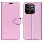 For Honor X6c Litchi Texture Horizontal Flip Leather Phone Case with Holder(Pink)