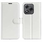 For Honor 400 Smart Litchi Texture Horizontal Flip Leather Phone Case with Holder(White)