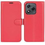 For Honor 400 Smart Litchi Texture Horizontal Flip Leather Phone Case with Holder(Red)