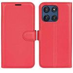 For Motorola Moto G Stylus 5G 2025 Litchi Texture Horizontal Flip Leather Phone Case with Holder(Red)