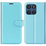 For Motorola Moto G Stylus 5G 2025 Litchi Texture Horizontal Flip Leather Phone Case with Holder(Blue)