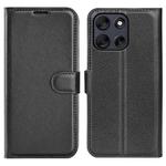 For Motorola Moto G56 5G / G66Y / G66J Litchi Texture Horizontal Flip Leather Phone Case with Holder(Black)