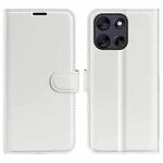 For Motorola Moto G56 5G / G66Y / G66J Litchi Texture Horizontal Flip Leather Phone Case with Holder(White)