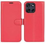 For Motorola Moto G56 5G / G66Y / G66J Litchi Texture Horizontal Flip Leather Phone Case with Holder(Red)