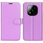 For Xiaomi Redmi Note 14 Pro+ Litchi Texture Horizontal Flip Leather Phone Case with Holder(Purple)